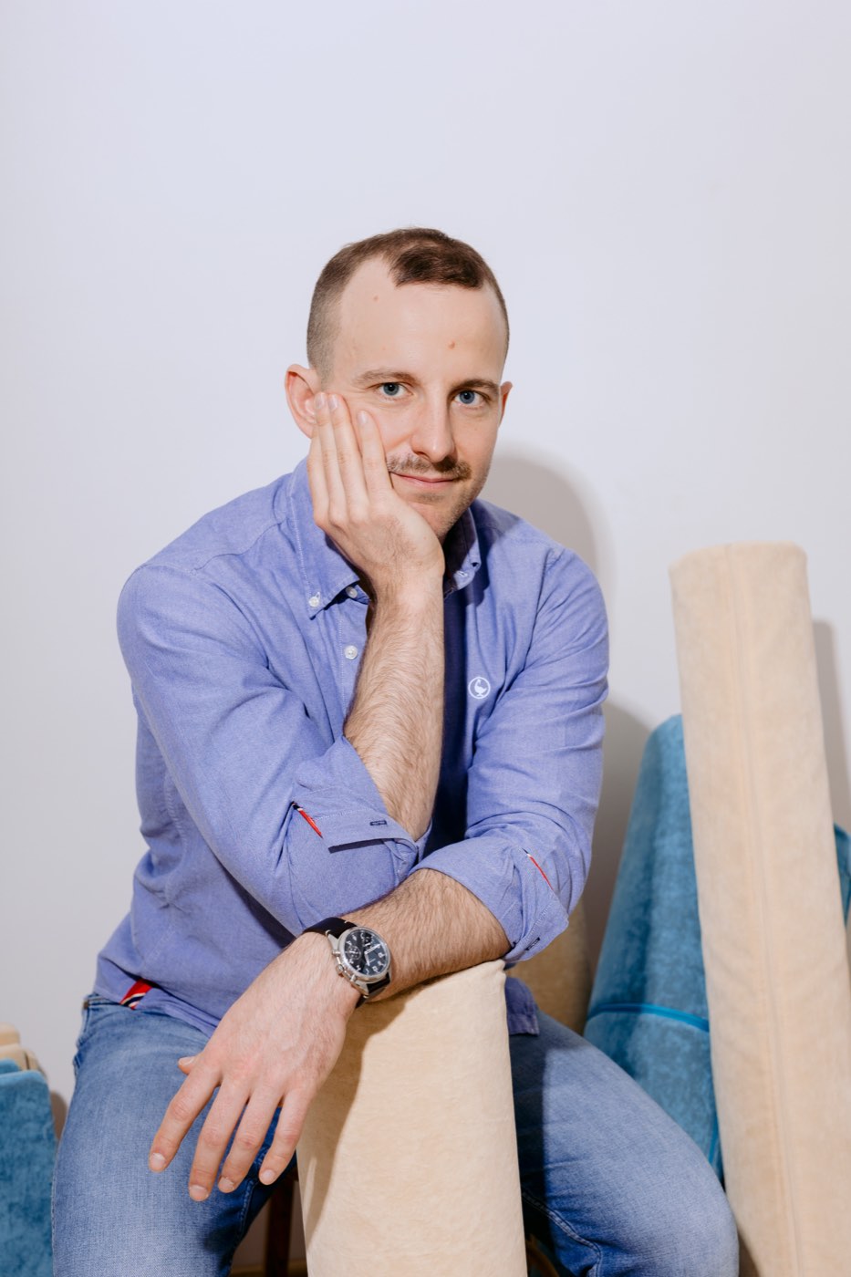 Artur Chruszcz podczas pracy z ruchem
